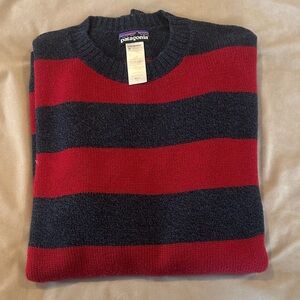 Patagonia Men's Crewneck Sweater - Red and Dark Gray